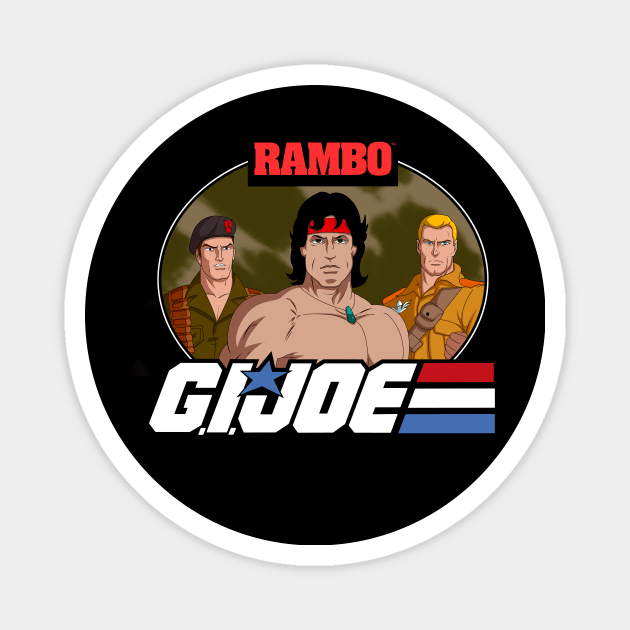 Rambo joined GI Joe Gi Joe Magnet TeePublic